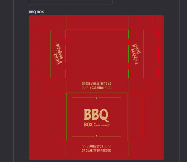Скриншот формы повторного заказа Smoke BBQ: поле «BBQ Box»